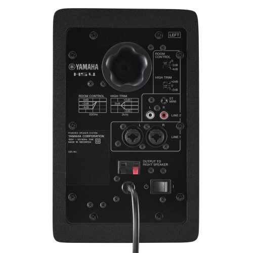 Yamaha HS4 baksida/anslutningspanel