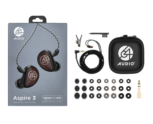 64 Audio Aspire 3, universal IEM-lur