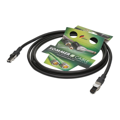 SC-Mercator CAT6 Superflex, RJ45 Metal, black, 7,50m