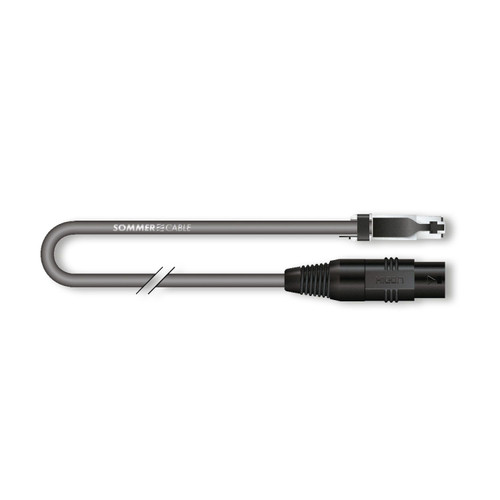SC-Mercator CAT6 Superflex, RJ45 Metal/HICON, black, 6,00m