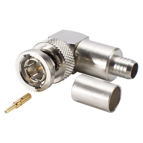 DAMAR & HAGEN BNC 75 Ω crimpkontakt hane, rak