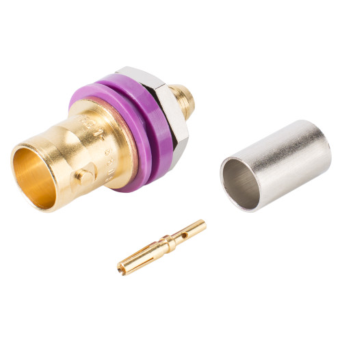 HICON BNC 0.6/3.7 75 Ω crimpkontakt hona, rak