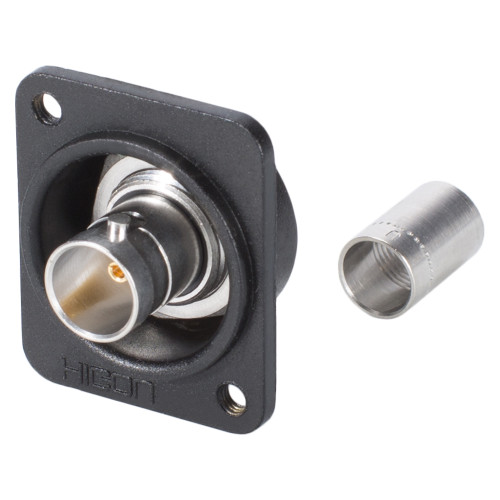 HICON BNC 1.2/5.0 75 Ω crimpkontakt hona, rak