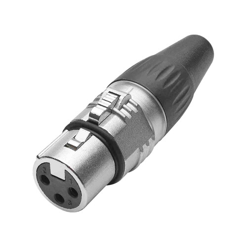 HICON XLR 3-pol honkontakt BASIC, kabel, guld