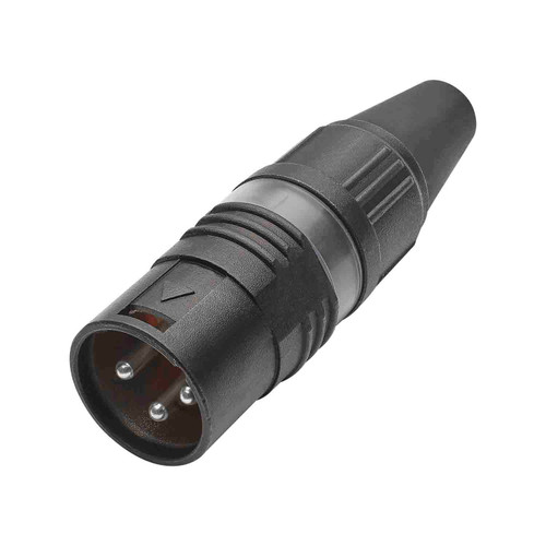 HICON XLR 3-pol hankontakt PRO+, kabel, nickel