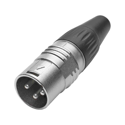 HICON XLR 3-pol hankontakt BASIC, kabel, nickel