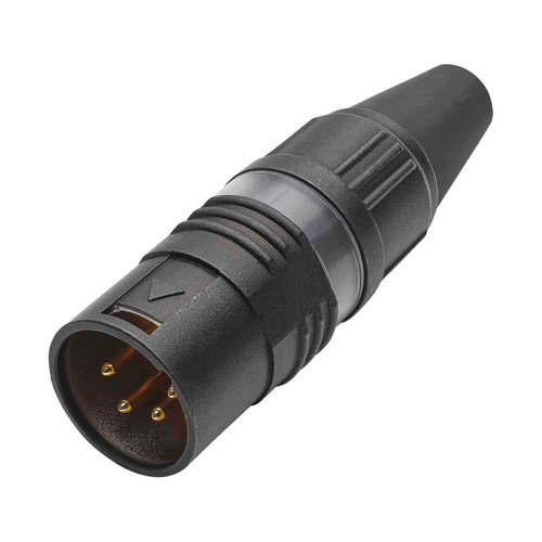 HICON XLR 4-pol hankontakt, kabel, guld
