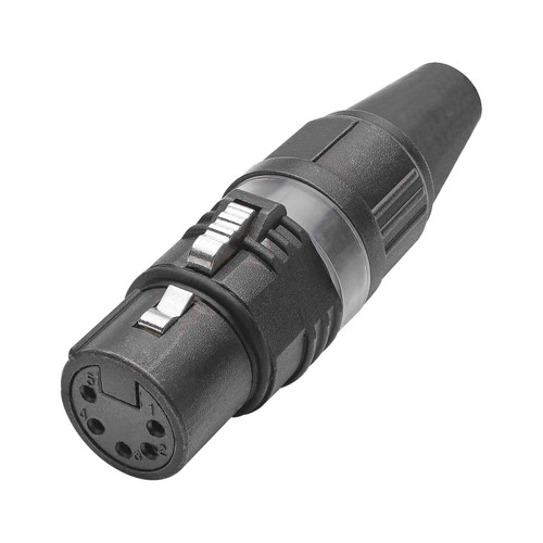 HICON XLR 5-pol honkontakt PRO+, kabel, nickel