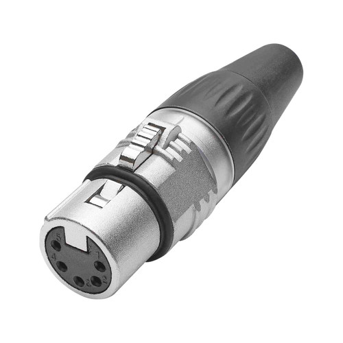 HICON XLR 5-pol honkontakt BASIC, kabel, nickel