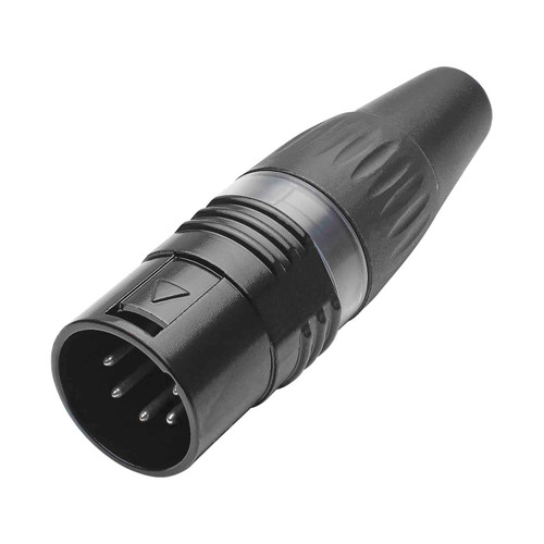 HICON XLR 5-pol hankontakt BASIC, kabel, svart