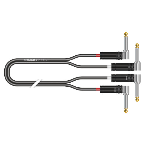 SC-Onyx stereo keyboardkabel, jack 90° → jack 90° (HICON)