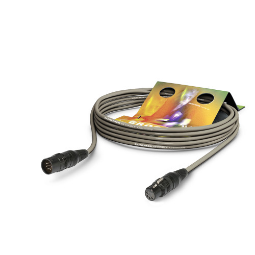 SC-Binary 434 DMX512-kabel (4×0,34 mm²), HICON PRO+ XLR 5-pol, hona → hane (DMX512)