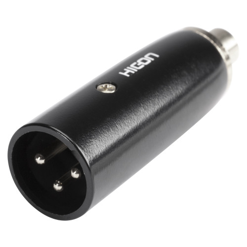 HICON adapter XLR 3-pol hane → RCA (cinch) hona