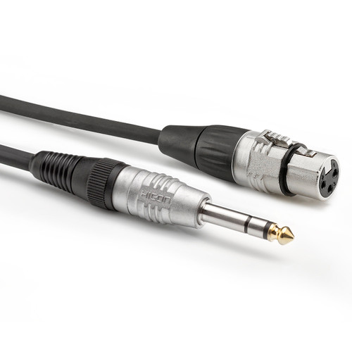 HICON BASIC+ adapterkabel, XLR 3-pol hona → jack 6,3 mm, färdig