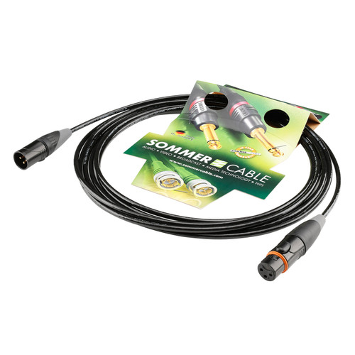 SC-Aqua Marinex Mini mikrofonkabel (2×0,14 mm², marin), HICON XLR IP67 vattentät, hona → hane [AMBQ], färdig