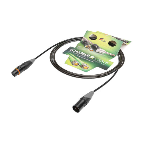 SC-Aqua Marinex Mini DMX-kabel (2×0,14 mm², marin), HICON XLR 5-pol, hona → hane (DMX) [AMBR], färdig