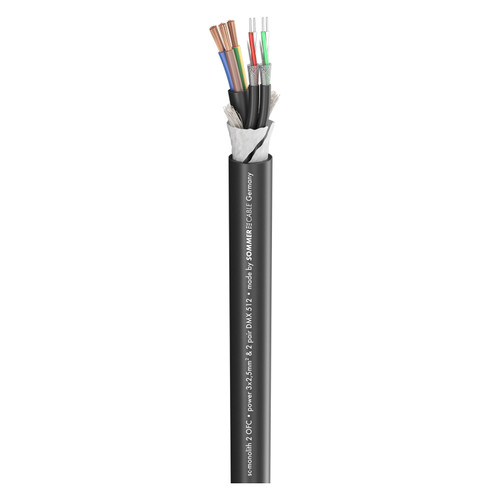 SC-Aqua Marinex Power kraft + 2×DMX-kabel, 3×2,5 mm² + 2×(2×0,22) (marin)