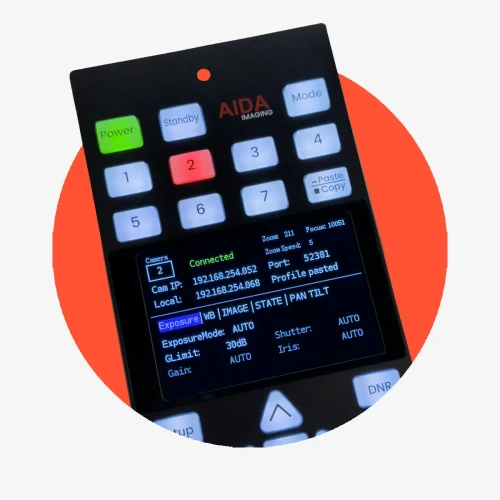RCP-CORE, VISCA Integrated Camera Remote Control Panel PoE/DC12V