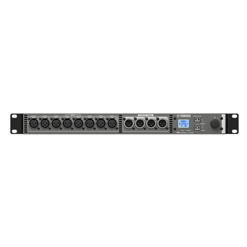 RUio0804-D, 1U I/O rack unit, 8 in / 4 out. Dante, 96 kHz.