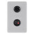 HS4W, 2-way powered speakers. 4.5" cone / 1" dome. Pair. White.