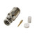 HICON BNC 75 Ω crimpkontakt hane, rak