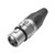 HICON XLR 3-pol honkontakt PRO+, kabel, nickel