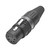 HICON XLR 5-pol honkontakt, kabel, guld