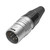 HICON XLR 5-pol hankontakt PRO+, kabel, nickel