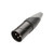 HICON XLR MARLIN kabelkontakt 3-pol hane, svart