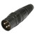 HICON DMX-terminering 110 Ω, XLR 3-pol hane, svart