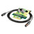 SC-Aqua Marinex Mini mikrofonkabel (2×0,14 mm², marin), HICON XLR IP67 vattentät, hona → hane [AMBQ], färdig