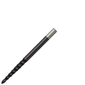 Mission Lunar FS Rough Cut Steel Points - Black 36mm