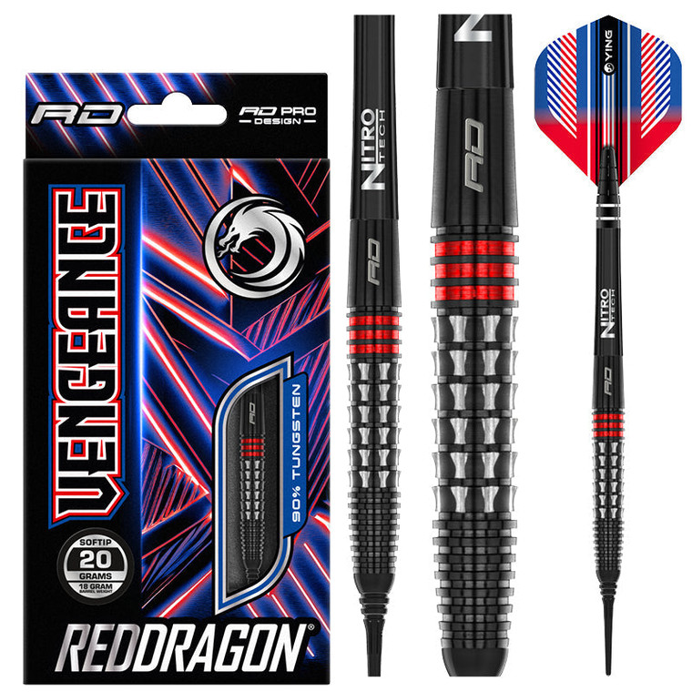 RD Vengeance Red - 18g Soft Tips