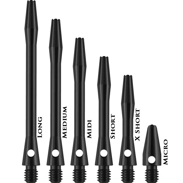 Aluminum Shafts - Midi Blk
