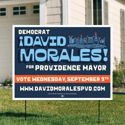 David Morales (24" x 18" Coroplast Yard Sign)