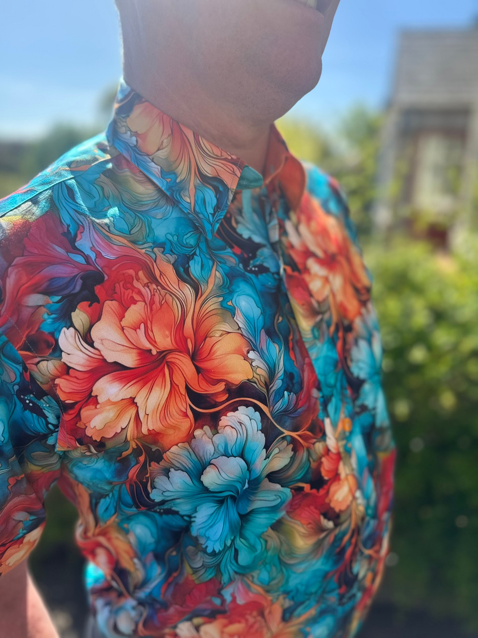 Claudio Lugli - Liquid Flower Print Shirt - Graham McGrath