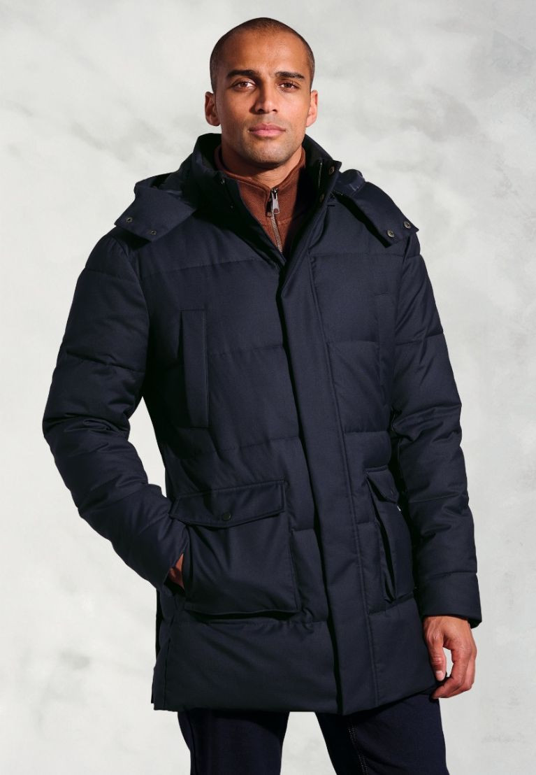 Brook Taverner - Swanson Navy Water Repellent Padded Parka