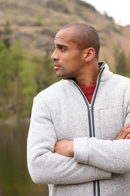 Brook Taverner - Bolding Ecru Zip Through Fleece