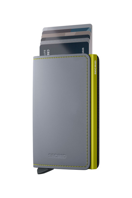 Secrid - Matte Silmwallet - Grey & Lime