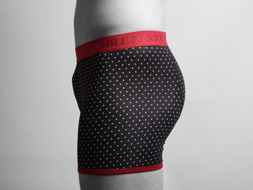 Swole Panda Bamboo Boxers - White Dots