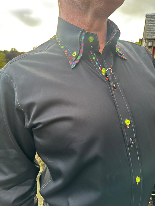 Claudio Lugli - Black Double Collar Shirt