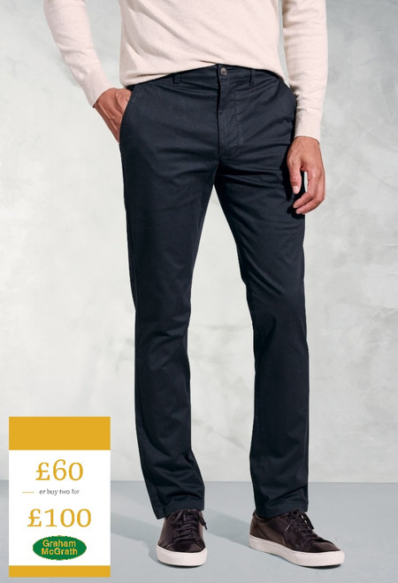 Brook Taverner - Leo Midnight Stretch Cotton Chinos