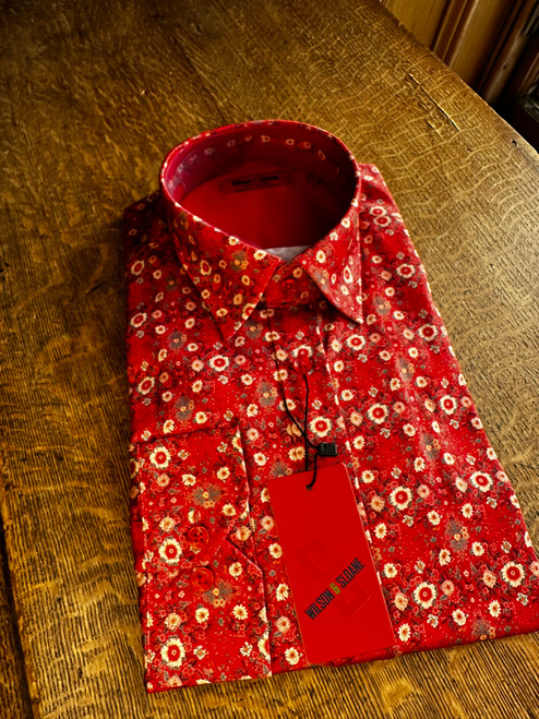 Wilson & Sloan - Red Daisy Shirt