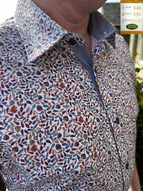 Douglas & Grahame - Orange Floral Shirt