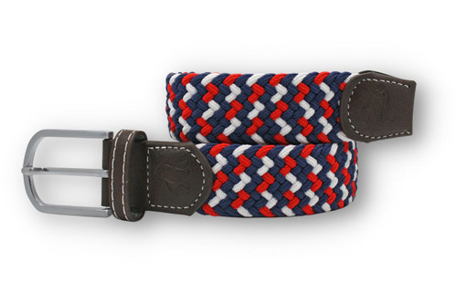 Woven - Blue / Red / White Zigzag