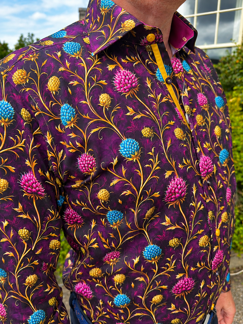 Claudio Lugli - Purple Thistle Shirt
