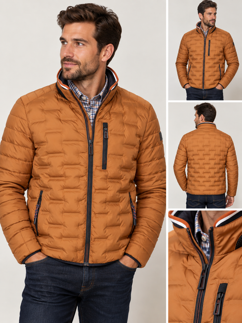 Redpoint Quilted Jacket – Rusty Brown