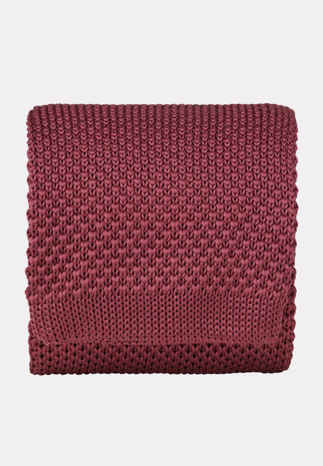 Brook Taverner Wine Knitted Tie