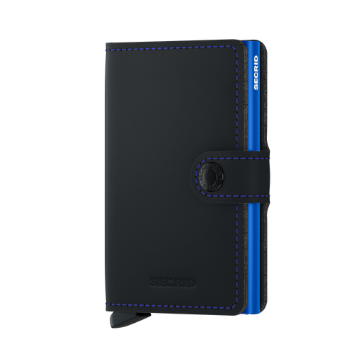 Secrid Wallet - Matte Black & Blue Secrid Wallet - Matte Black & Blue