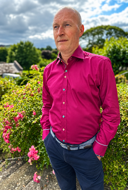 Claudio Lugli - Plain Fuchsia Shirt